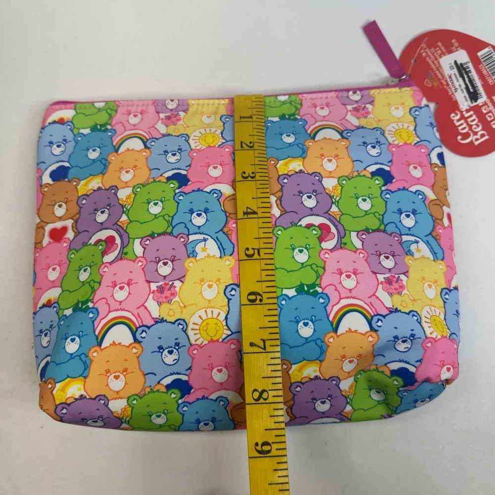 Care Bears Cosmetic Bag All Over Print‎ Rainbow Makeup Pouch New With Tags
